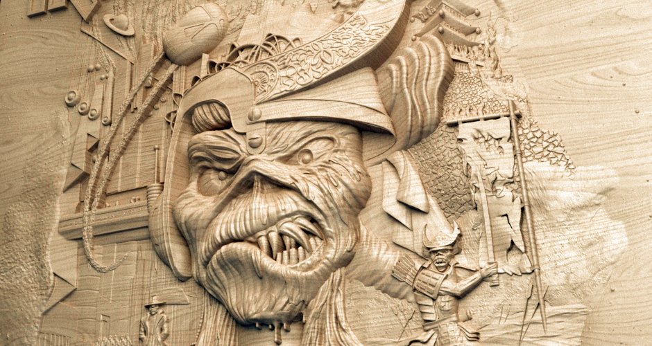 Iron Maiden – The Future Past World Tour 2024 – Bas Relief model for CNC - Dreameks